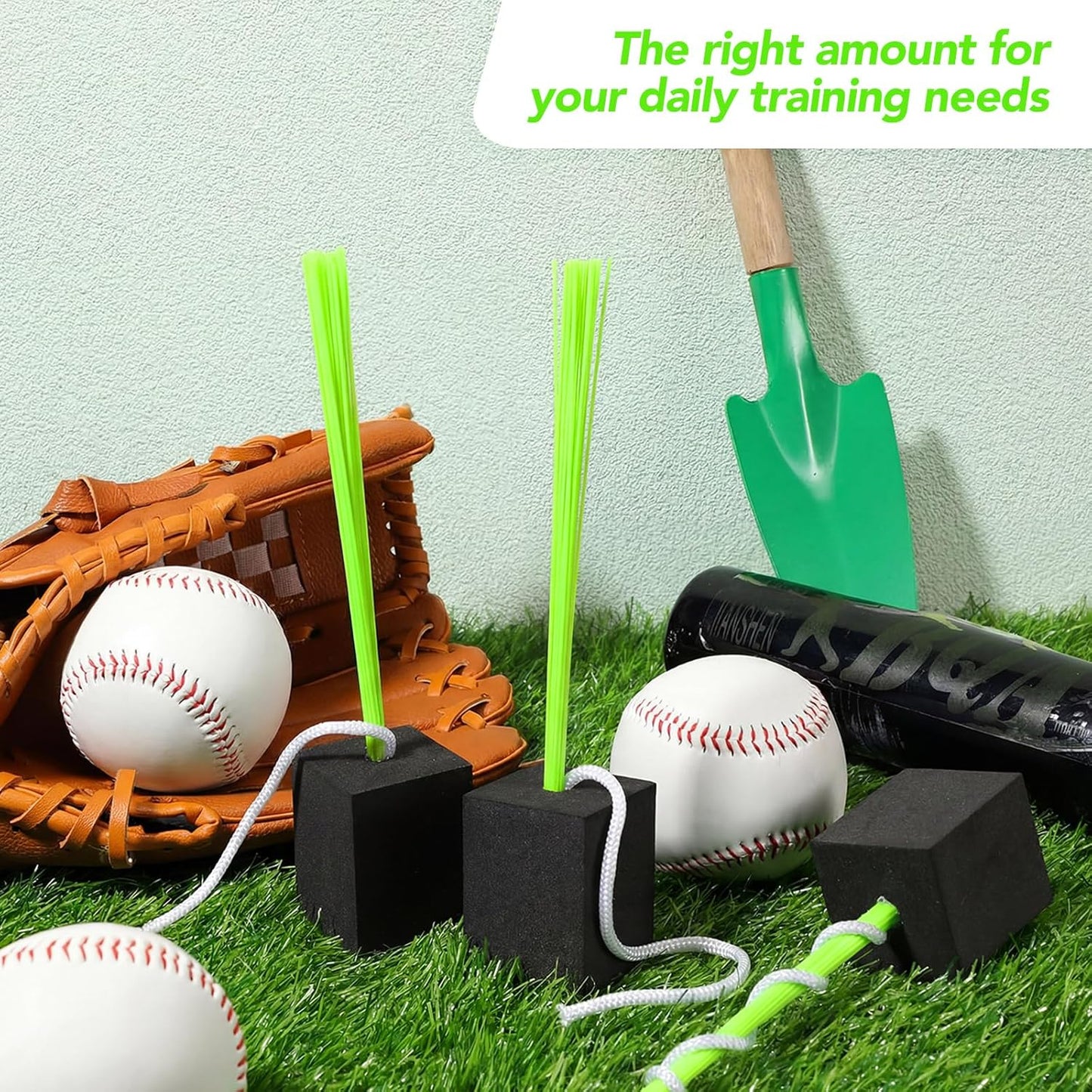 Shappy 48 Pcs Baseball Base Anchors - Heavy Duty Rubber Plugs for Softball Drills & Field Use