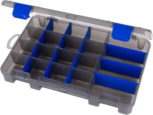 Flambeau Outdoors Zerust MAX 4004ZM Tuff Tainer | Fishing Tackle Storage Box with 20 Compartments - 11" L x 7.25" W x 1.75" D
