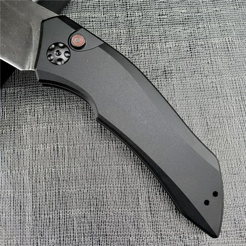 3.3'' 9Cr13MoV Steel Blade T6 Aviation Aluminum Handles Button Opening Speed Safe Assisted Outdoor Survival Knife EDC Hunting Tool Folding Pocket Knife with Clip