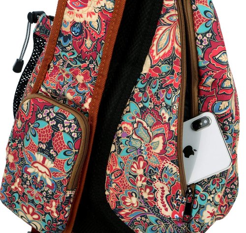 Baosha Large Sling backpack Crossbody Shoulder Chest Bag Travel Hiking Daypack for Women XB-04 (Multicolored)
