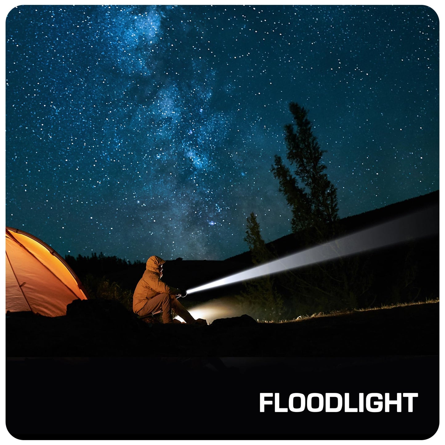 EverBrite Ultra Bright Tactical Flashlight, 900 Lumen Zoomable Adjustable Focus, 3 Light Modes, Heavy-Duty Aluminum Torch for Hurricane Supplies Camping, Includes 3C Alkaline Batteries-Gray