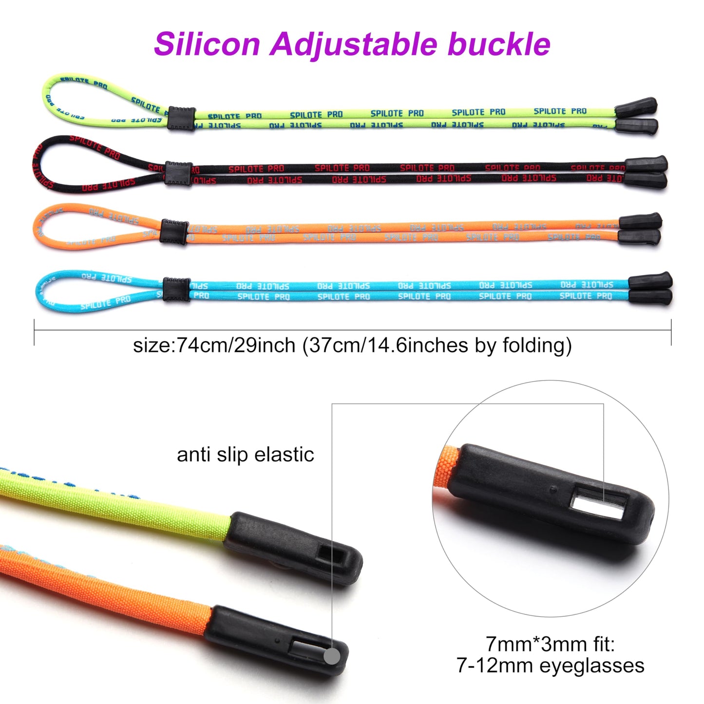 Boelley Eyeglasses String Holder Strap Chain Necklace Rope-Sports Sunglasses Strap Cord Lanyard-Adjustable Eyewear Retainer