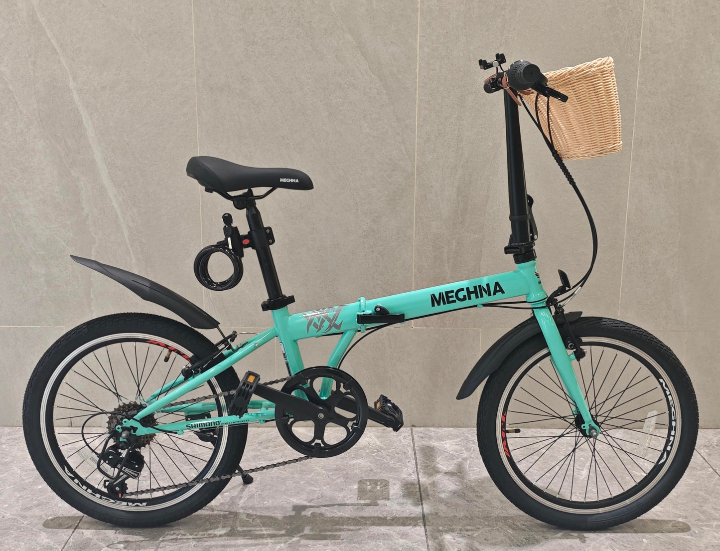 MEGHNA Bike Cable Lock with Keys Heavy Duty Bicycle Lock Anti Theft Lock with Bracket for Mountain Bike Road Bike E-Bike Scooter