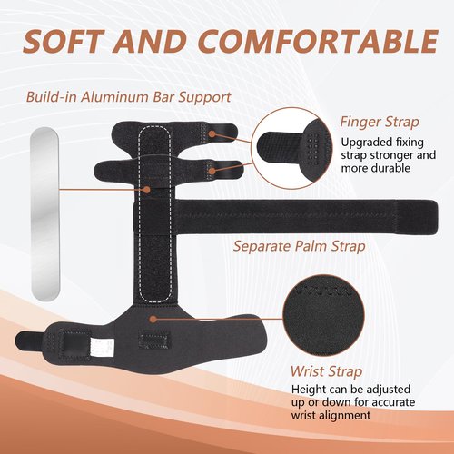 2 Finger Splint, Adjustable Finger Brace, Finger Metal Support for Broken Fingers, Mallet Finger Splints, Trigger Finger Straightener, Arthritis, Pain Relief, Injury, Fracture, Sprains(L/XL)