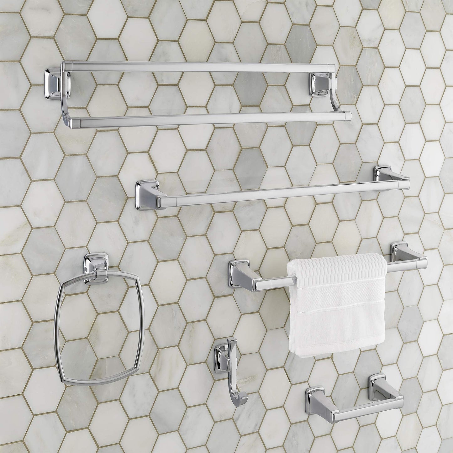 American Standard 3749000.002 Townsend 24-Inch Double -Towel Bar, Polished Chrome