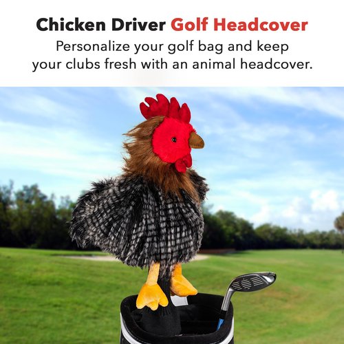 Daphne’s Chicken Driver Headcover | Premium Driver Headcovers | Funny Golf Club Covers | Stylish Protection for Your Clubs | Men's Golf Gear | Headcover for Men and Women