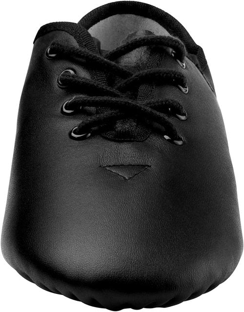 Linodes Leather Jazz Shoes - Unisex Lace-Up Dance Footwear for Men & Women
