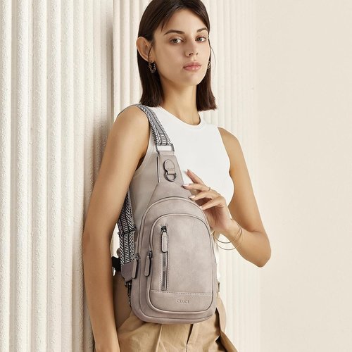 CLUCI Leather Crossbody Bag - Stylish Sling Backpack for Women | Perfect Birthday Gift