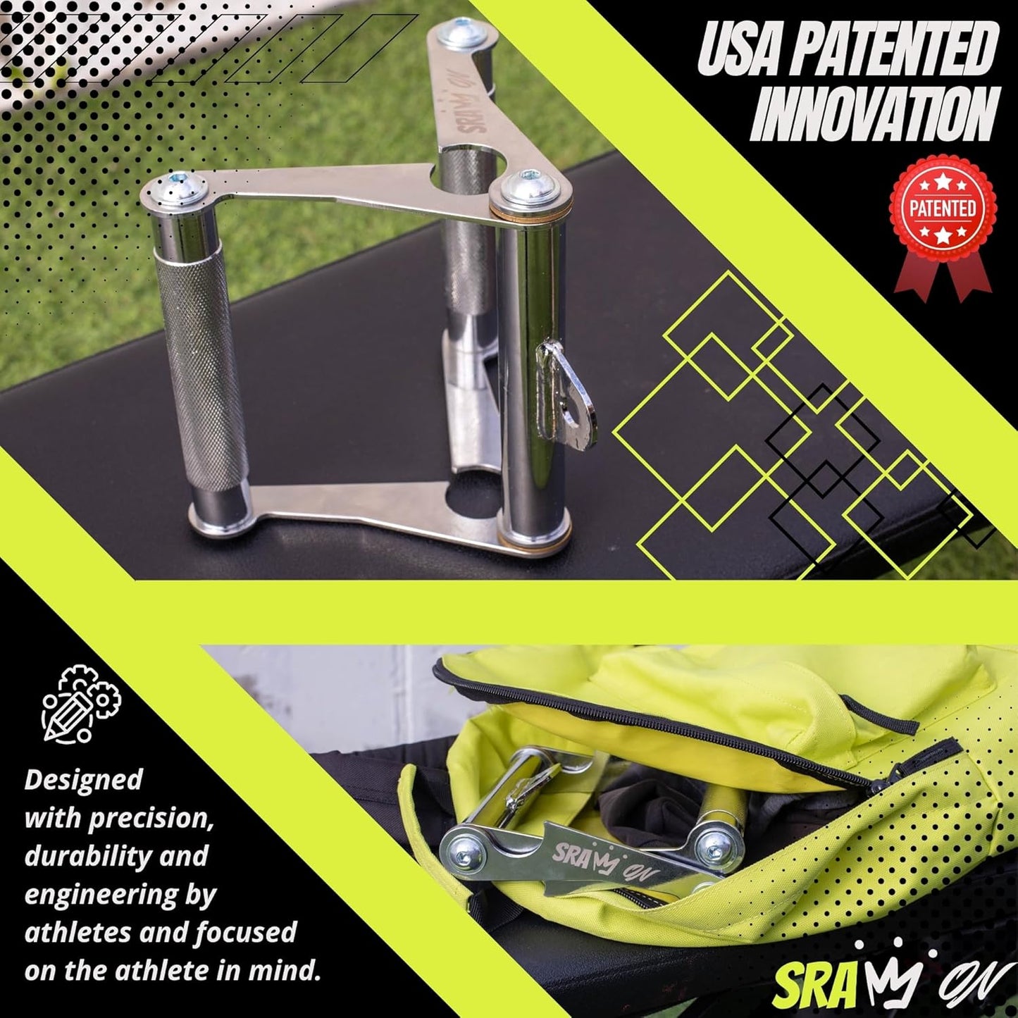 V Bar Attachment | Landmine Handle & T Bar Row Attachment - Durable Steel, USA Patented