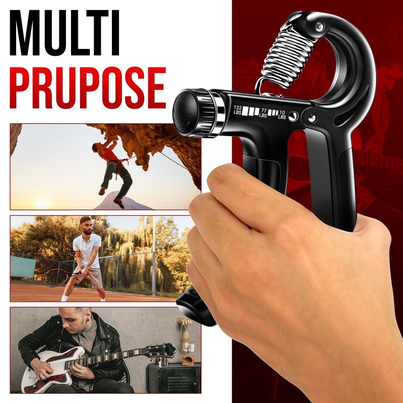 Ultimate Arm Trainer Bundle - Twister Arm Trainer and 5 Pack Grip Strengthener, Adjustable Chest Workout Equipment, Hand Strengthening devices, Twister Arm Trainer, Hand Squeezers for strength