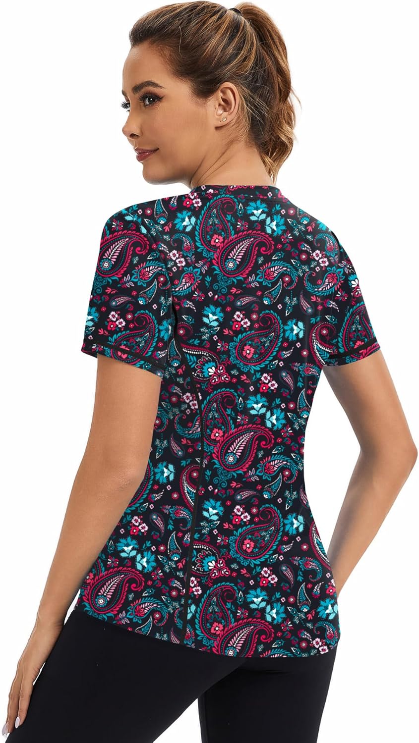 AVOOGUE Women's Quick-Dry Athletic Tops - UPF50+ Sun Protection for Gym, Hiking & Yoga