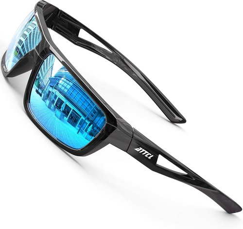 ATTCL Polarized Sunglasses - Lightweight TR90 Frame with UV Protection | Anti-Slip Wrap-Around for Sports