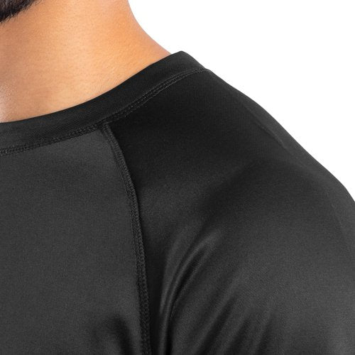 Realtree Men's Heavyweight Fleece Thermal Underwear Top, Pitch Black, X-Large