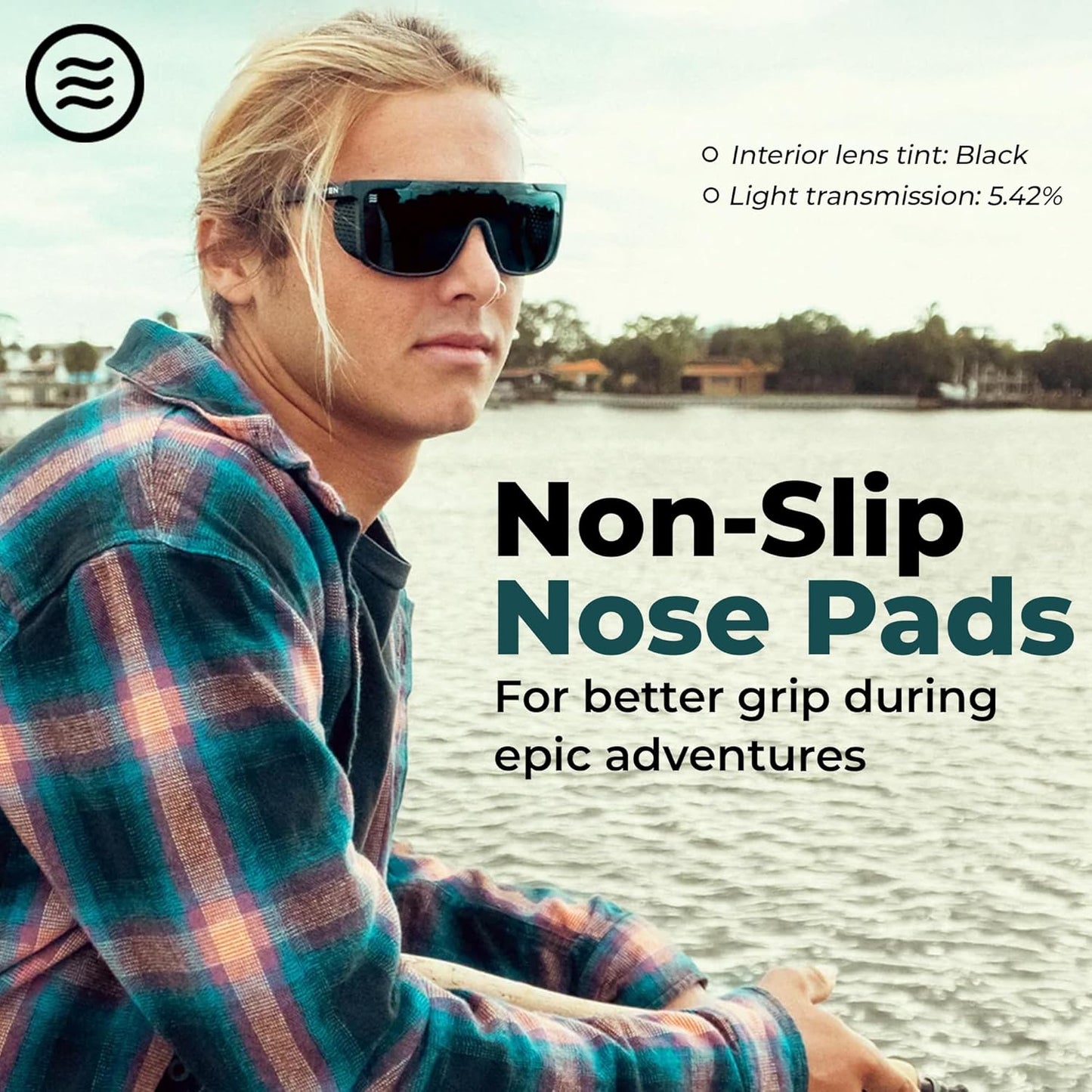 NEVEN Daywalkers Polarized Sunglasses - Sleek UV Protection with Side Shields | Stylish Club Shades for All