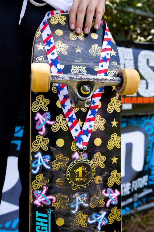 A Plus Collectibles Take Flight Skateboard Deck (Starry Night, 8.5)