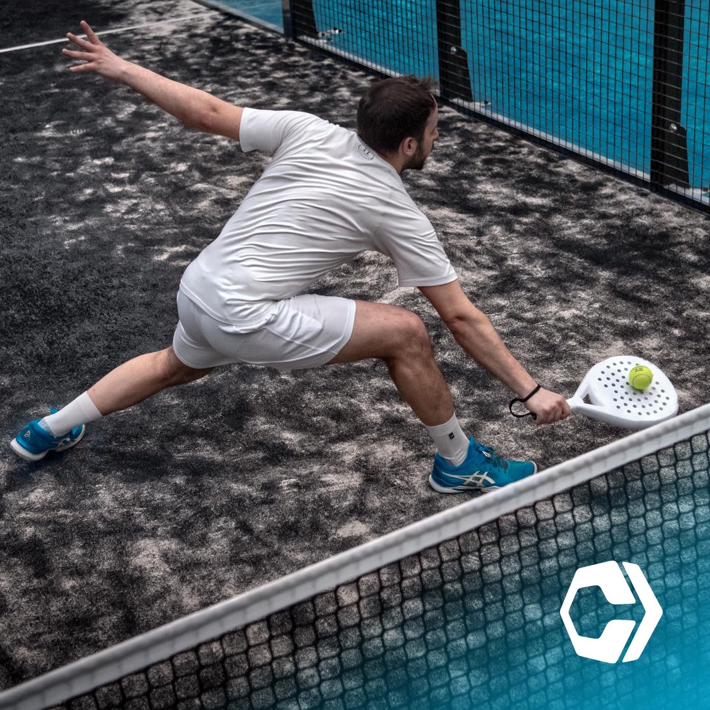 Hesacore Padel Racquet Grip - 5.25in - Supports Tennis Elbow, Enhances Grip Strength, Reduces Vibration with Finger Support and Anti-Sweat - Extra Small