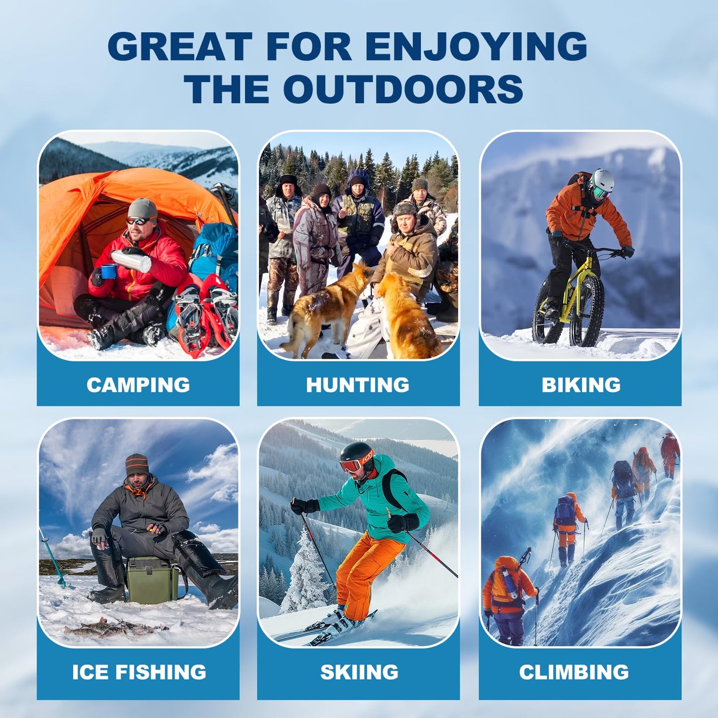 Heated Socks, Electric Heated Socks for Men Women, Electric Heated Foot Warmer, Rechargeable Heated Socks Work Up to 8 Hours, Washable Heating Socks with App Control for Winter Outdoor Skiing Hunting