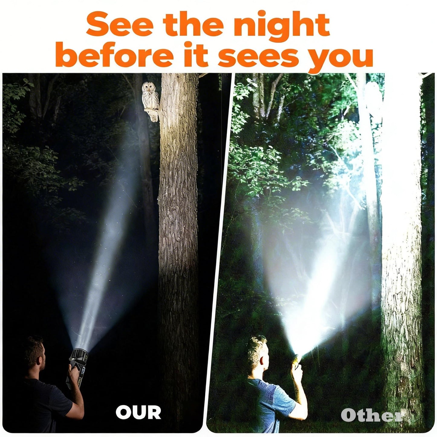 LETOUR 1450000 L Spotlight, Rechargeable Led Spotlight Flashlight with 350° Rotate Head, 9 Modes Super Bright Spot Lights Outdoor Handheld, IPX6 Waterproof Solar Flashlight for Emergencies,XX-Large