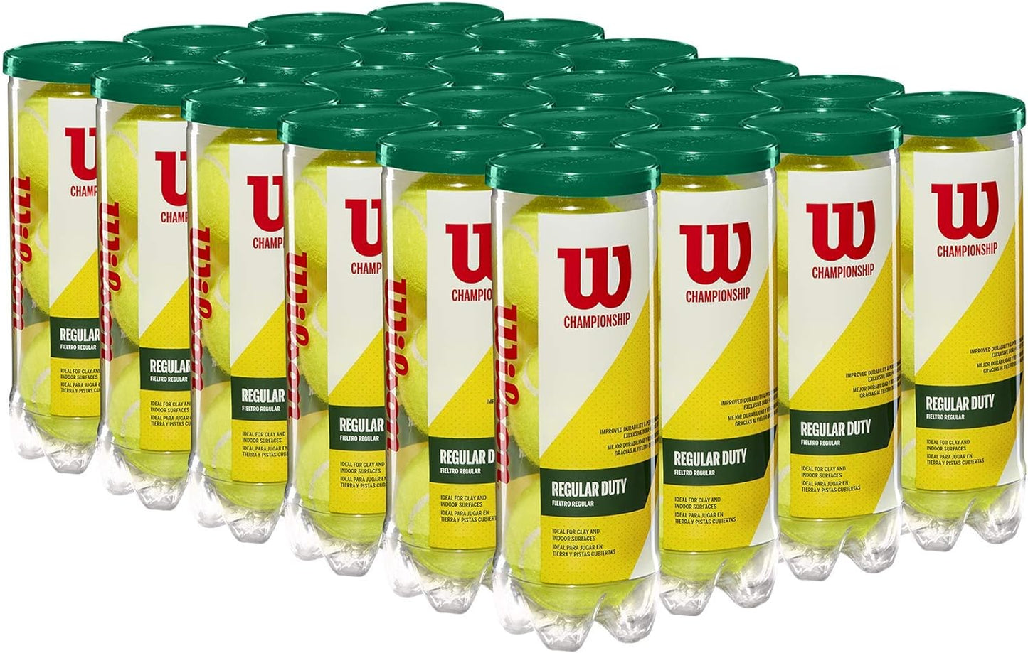 WILSON Championship Tennis Balls - High Performance, Durable Felt - Ideal for All Court Surfaces