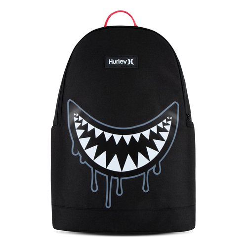 Hurley Unisex-Kids Graphic Backpack, Black/Black, One Size