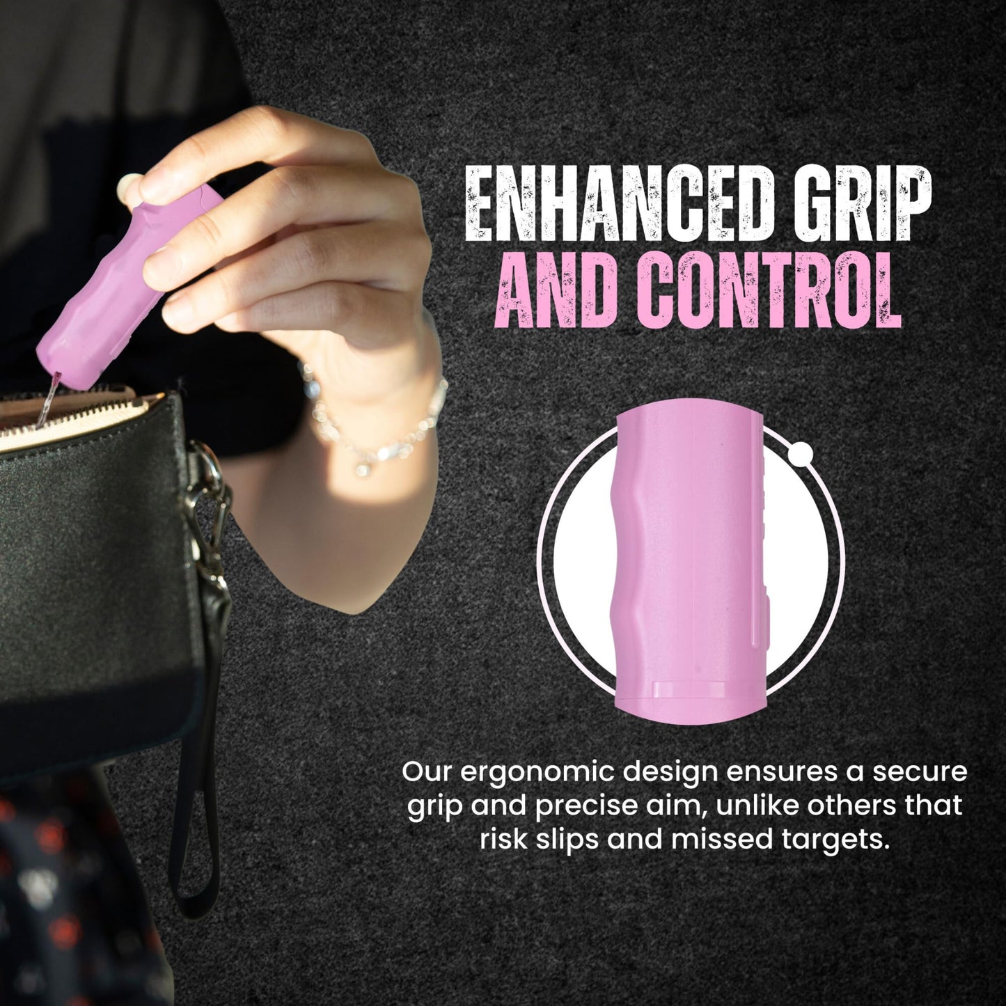 Police Magnum Keychain Pepper Spray Combo Safety Kit- Maximum Heat Strength OC with Pink Pocket Knife Self Defense- Made in The USA- 1 Pack Soft Pink FT & PNK KNF