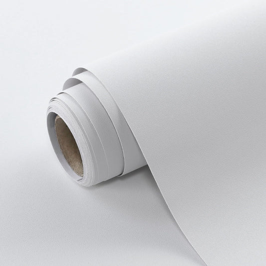 SOON AFTER White Peel and Stick Wallpaper Solid White Contact Paper Matte Self Adhesive Waterproof Vinyl Roll for Wall Coverings,Cabinets,Countertops,Bedroom,Kitchen 15.7"x118"