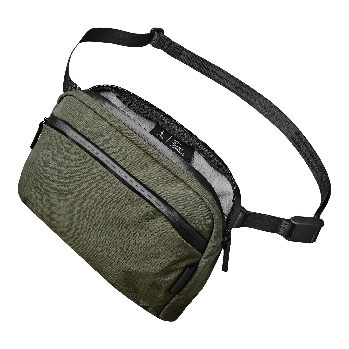 ALPAKA Flight Sling Bag 2L Small Crossbody Sling Bag Green Axoflux 210