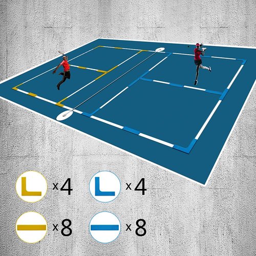 Eco Walker Court Line Marker Set Create Your Own Mini Pickleball Tennis Court