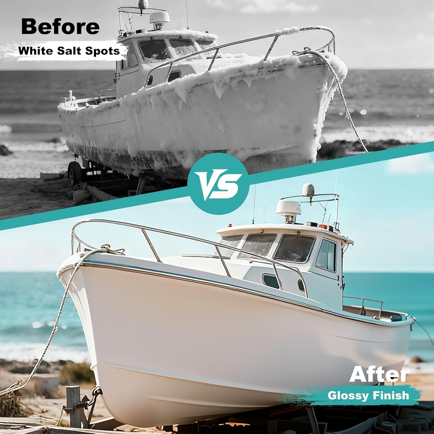 Salt Remover Flush Kit by [Brand Name] - 500ml High Capacity Bottle with Dual Control & 3 Spray Modes for Boats, Engines, and Trailers