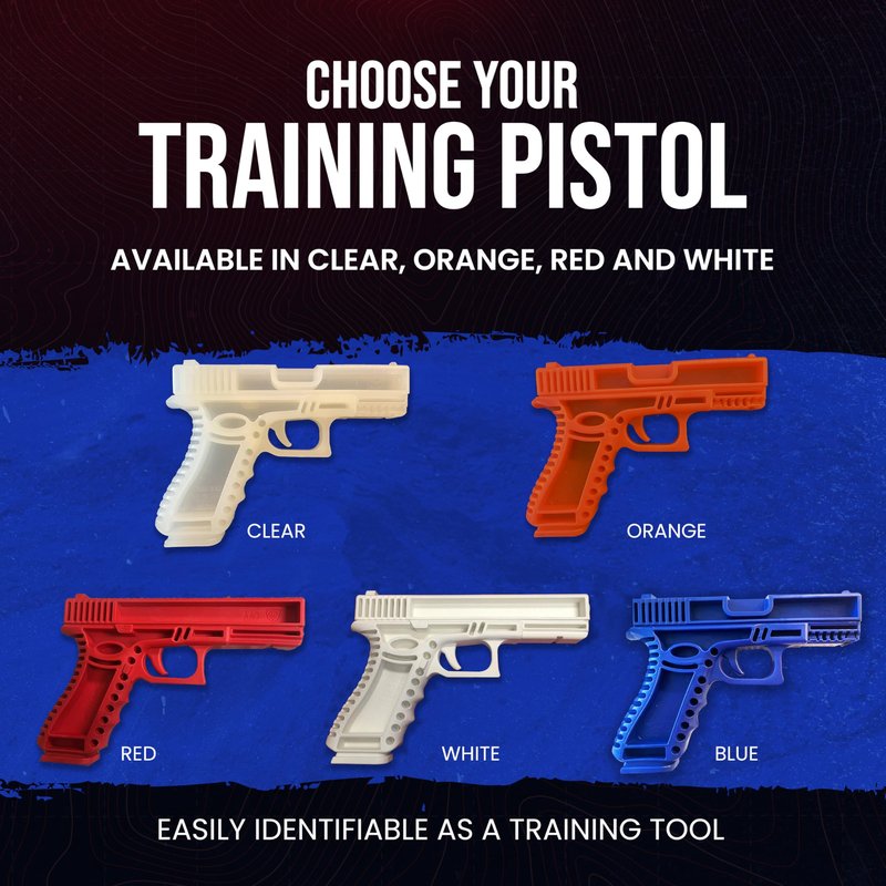 Durable Plastic Polymer Training Pistol - Lightweight Realistic Training Gun for Safe Dry Fire Drills, Draw, Grip, Movement - Compatible with Glock 19 & 23 - Fits WML, IWB & Safariland ALS Holster