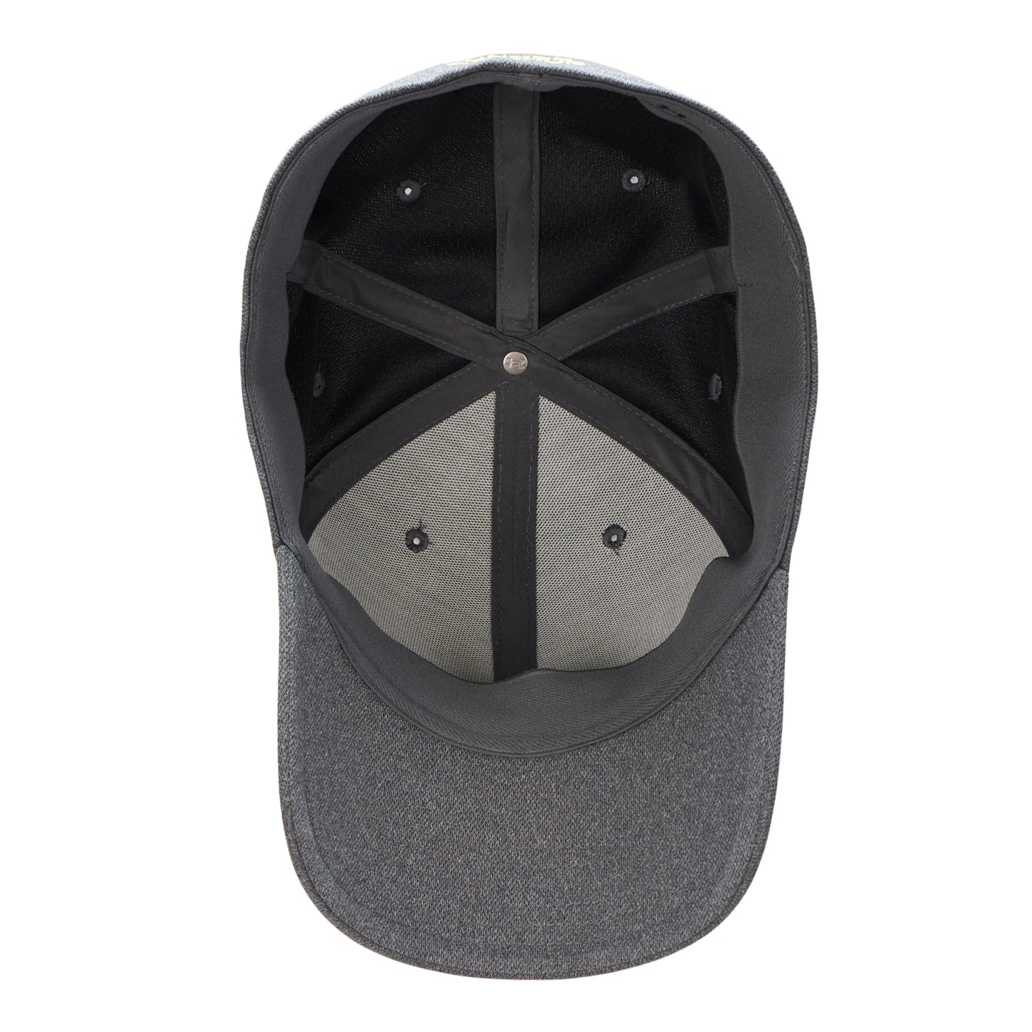 Under Armour Men's Blitzing Cap Stretch Fit, (025) Castlerock / / Sonic Yellow, Large/X-Large