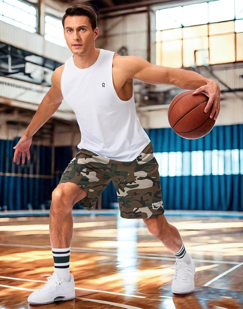 G Gradual Men's Gym Shorts - Quick Dry Athletic Mesh with Zipper Pockets | 5"/7"/10" Sizes for Basketball & Running