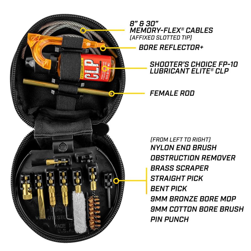 Otis Technology 9MM Pistol/Rifle Cleaning Kit