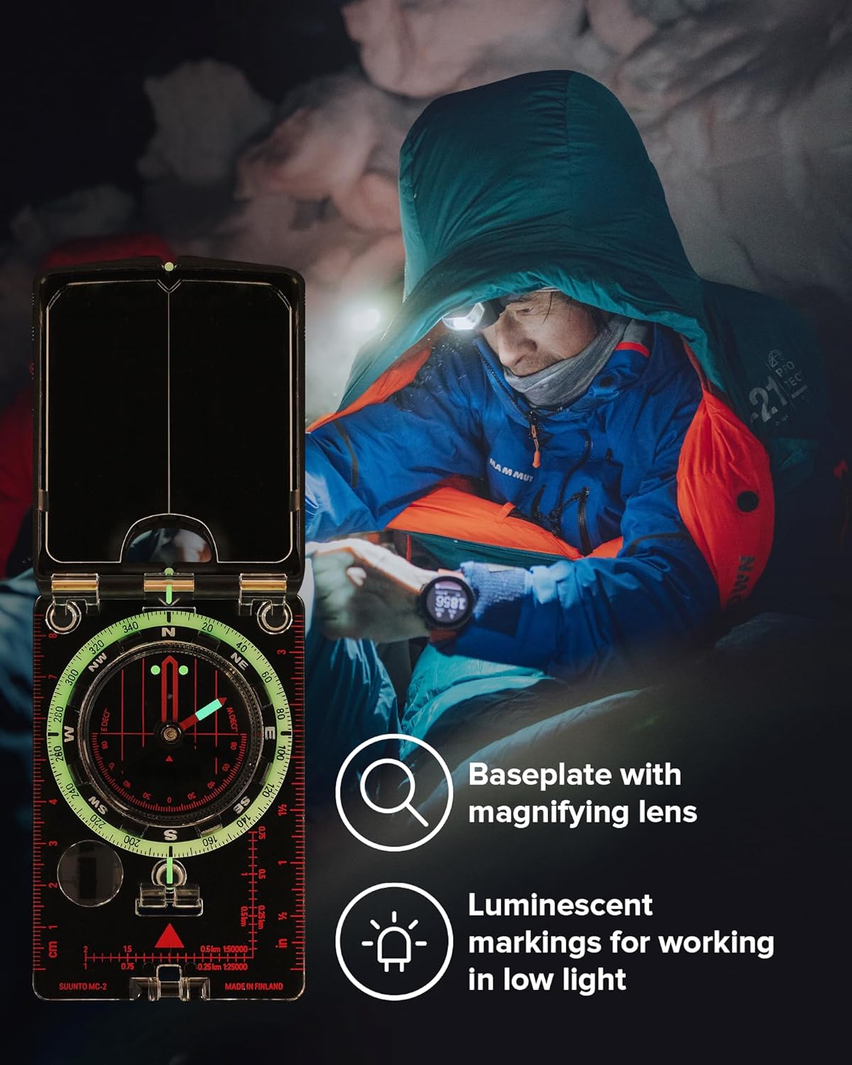 SUUNTO MC-2 Compass - Premium Precision Compass for Professionals & Serious Hikers