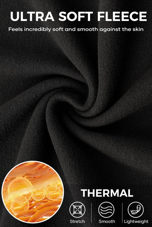 Herberton Men's Casual Gentle Shirts Long Sleeve Cozy Pullover Fleece Retro Solid Color Basic Winter Turtle Neck Regular Fit Solid Classic Warm Plain Comfortable Sweater Black L