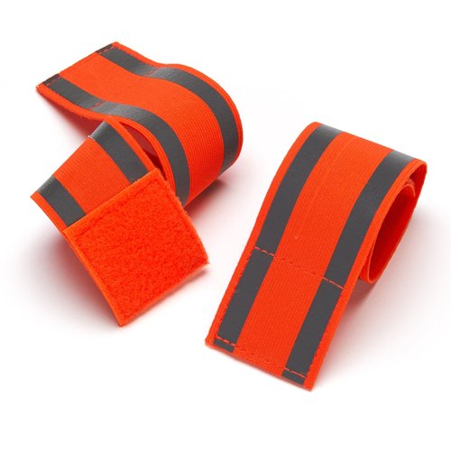 Black Mountain Products Reflective Bands for Running/Walking & Safety (2 Set), Orange