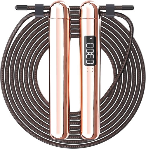 ACHDOFITS Smart Jump Rope - Accurate Calorie Tracking & 4 Training Modes | Adjustable Steel Wire Rope
