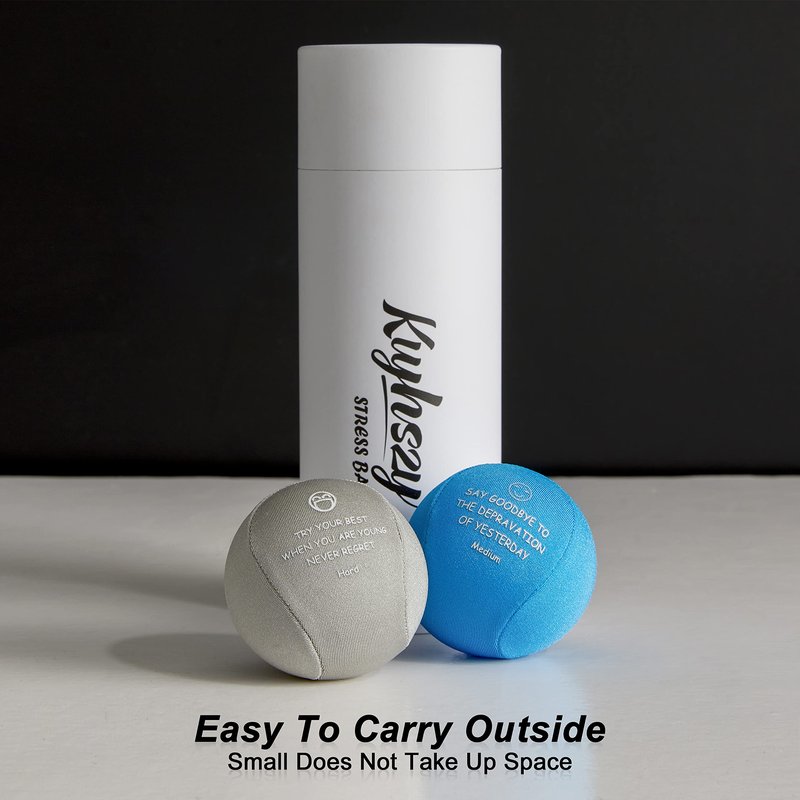 Kvyhszy Stress Balls Tri-Density Hand Therapy Exercise Balls for Adults Grips Strength Training Squeeze Ball for Kids