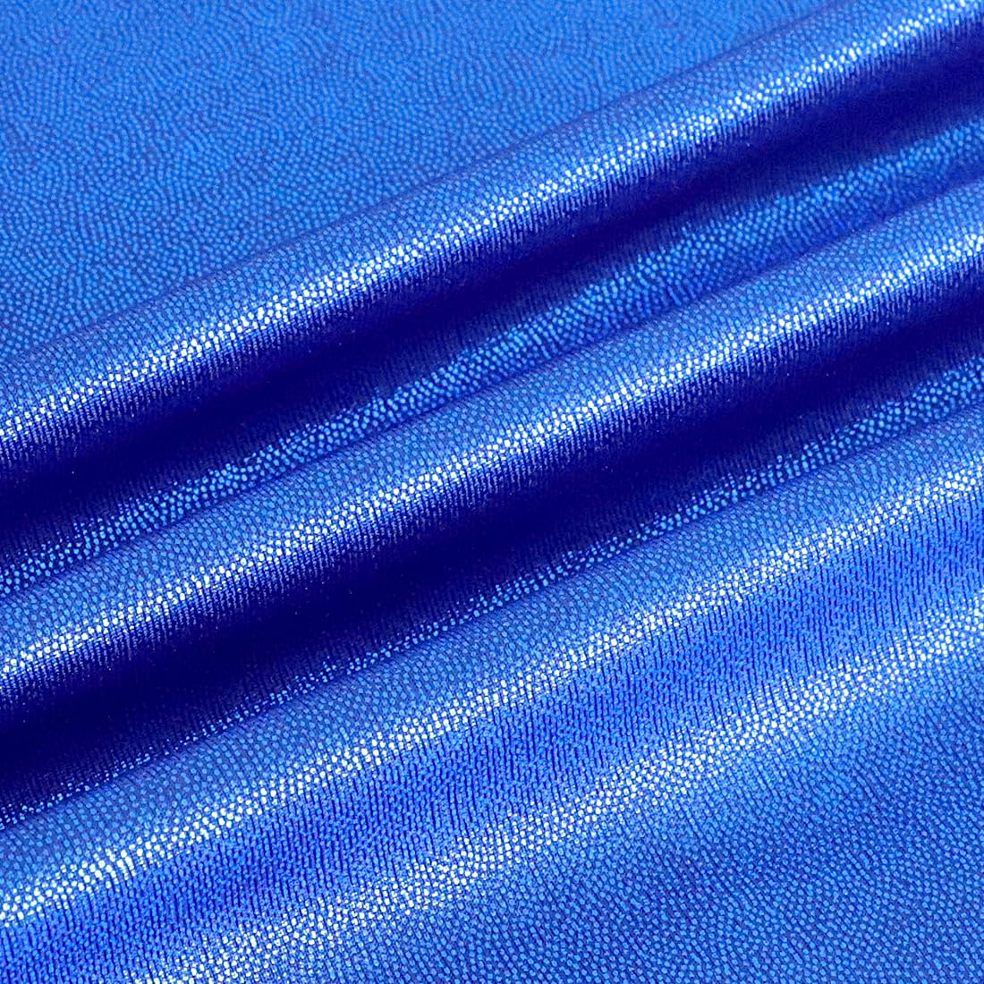 HOZIY Gymnastics Leotards for Girls Size 7-8 Years Little Girl Biketards Unitards Dance Tumbling Outfits Solid Color Blue Sparkly Shiny