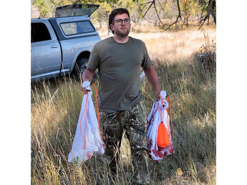 Allen Company Backcountry Quarter Bag - Reusable, Heavy-Duty, Drawstring Hunting Meat Bags - Durable Big Game Bags for Elk, Caribou, Deer - 4-Pack - 20" x 30" - White