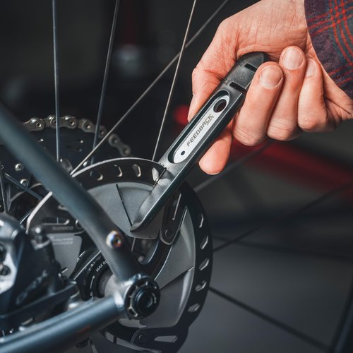 Feedback Sports | Bicycle Rotor Truing Fork 2.0 | Bicycle Disc Brake Rotor Straightening Tool | for Aligning Hydraulic and Mechanical Disc Brake Rotors