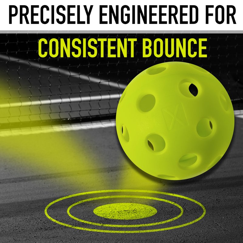 Franklin Sports X-26 Pickleballs - Indoor - 3 Pack - USAPA Approved - Optic