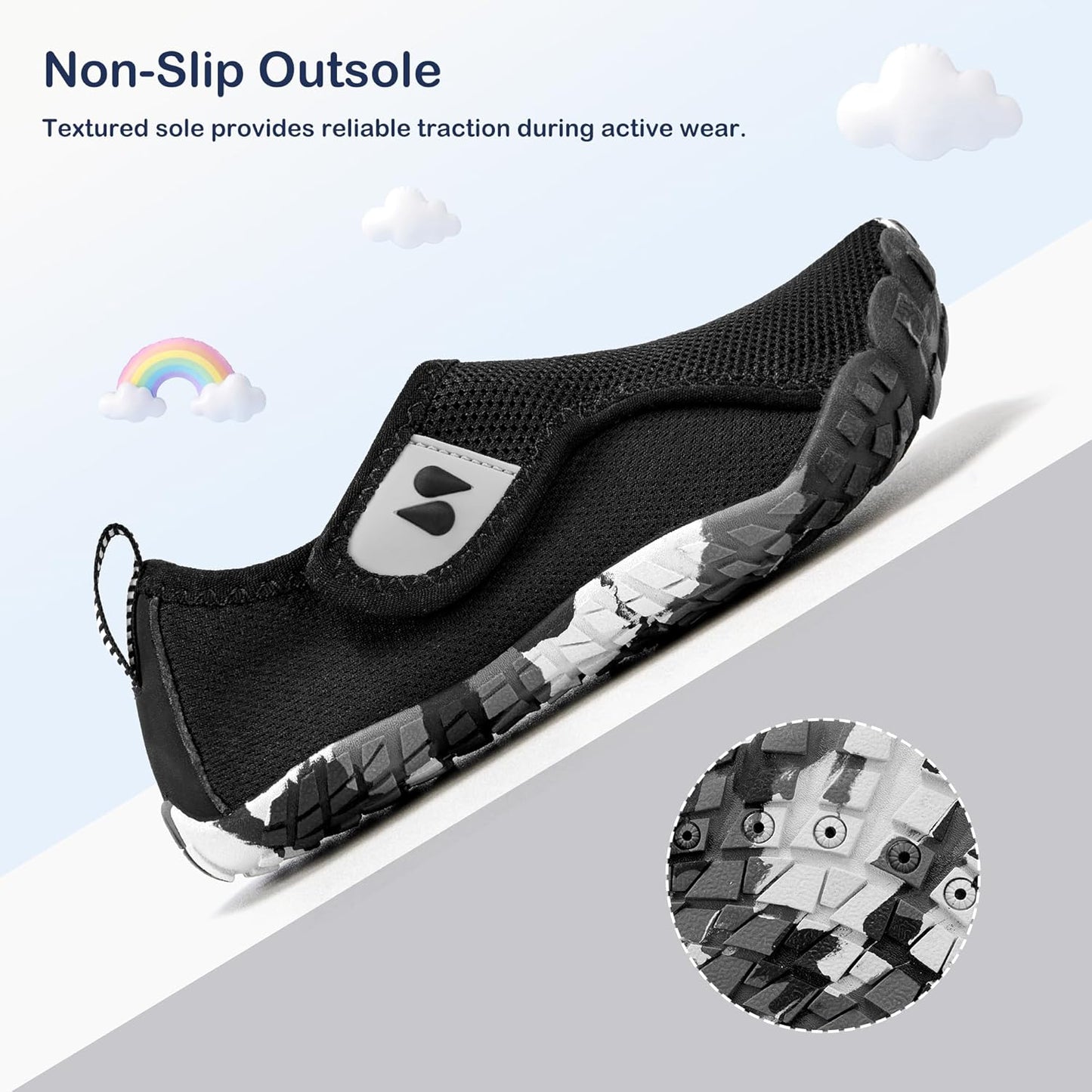 Stelle Toddler Water Shoes - Non-Slip Barefoot Swim & Beach Footwear for Kids | Ideal for Hiking & Pool Fun