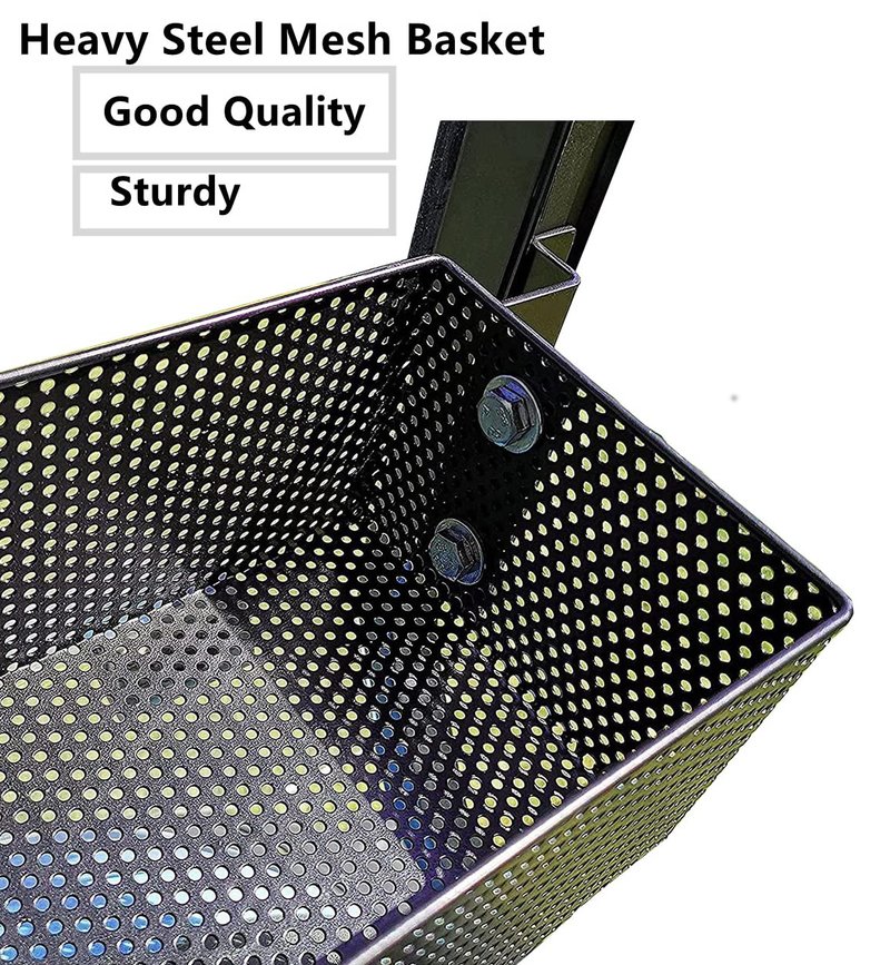 BestAccess Golf Cart Front Inner Dash Storage Basket and Rack Fits Yamaha G29 and Drive 2 Heavy Steel Golf Cart Mesh Basket