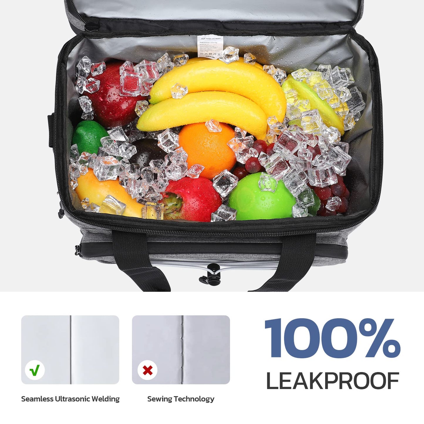 Maelstrom 30 Can Soft Cooler Bag, Double Deck Leakproof Portable Ice Chest