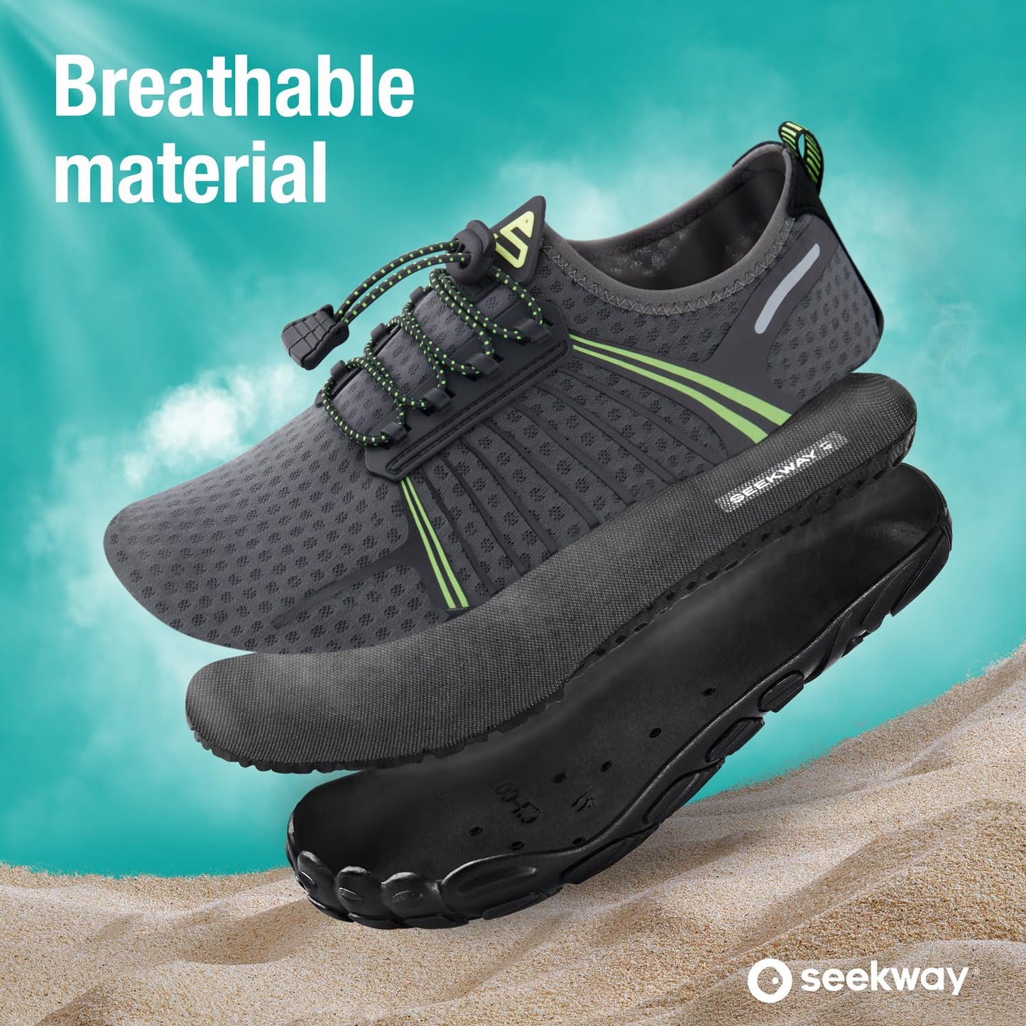SEEKWAY Water Shoes Sports Quick-Dry Barefoot Beach Pool Lake Swim Aqua Boating Hiking Surfing Men Women SP001