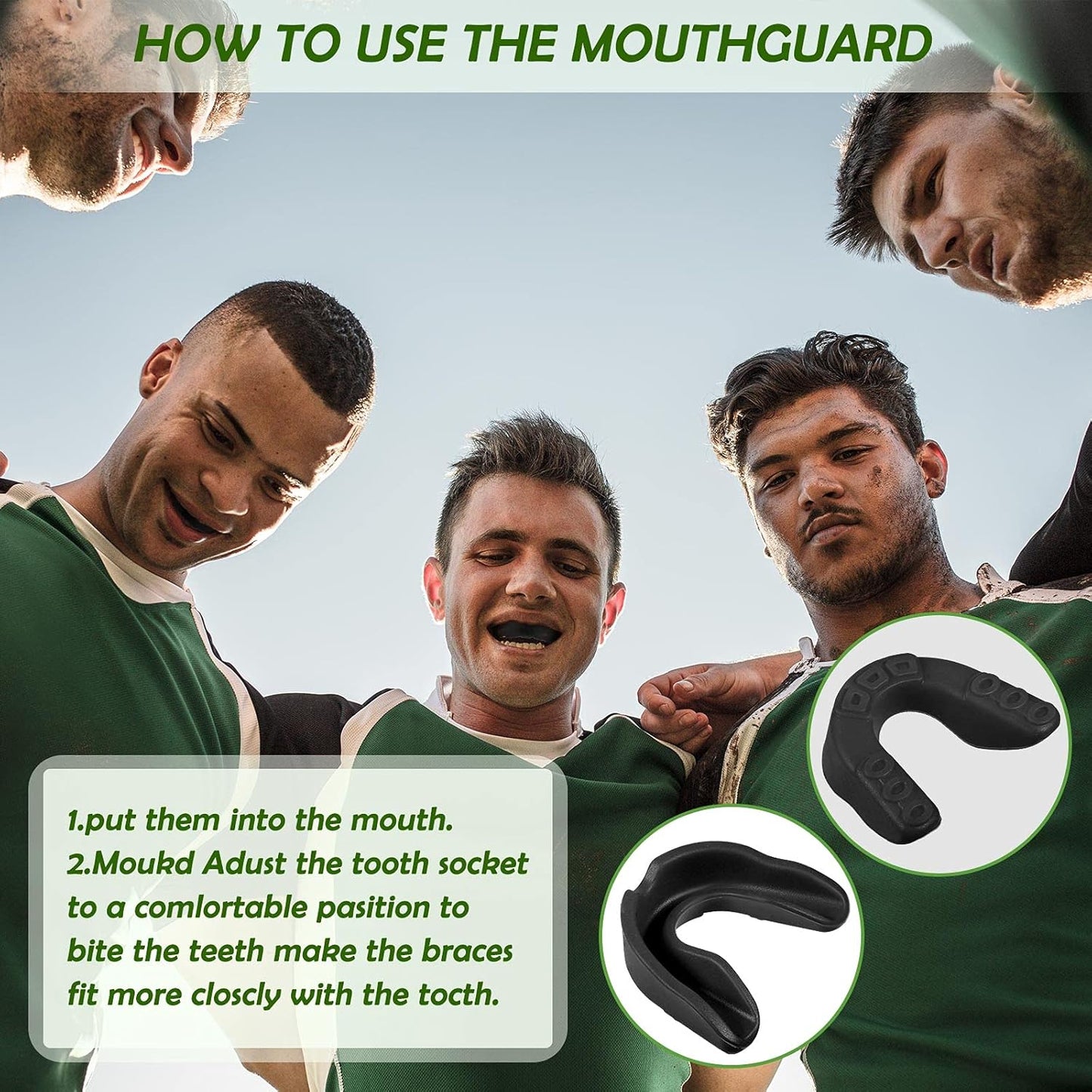 Skiennix Sport Mouth Guard - Gum Teeth Armor for Boxing, Basketball, Football & More | Durable Protection