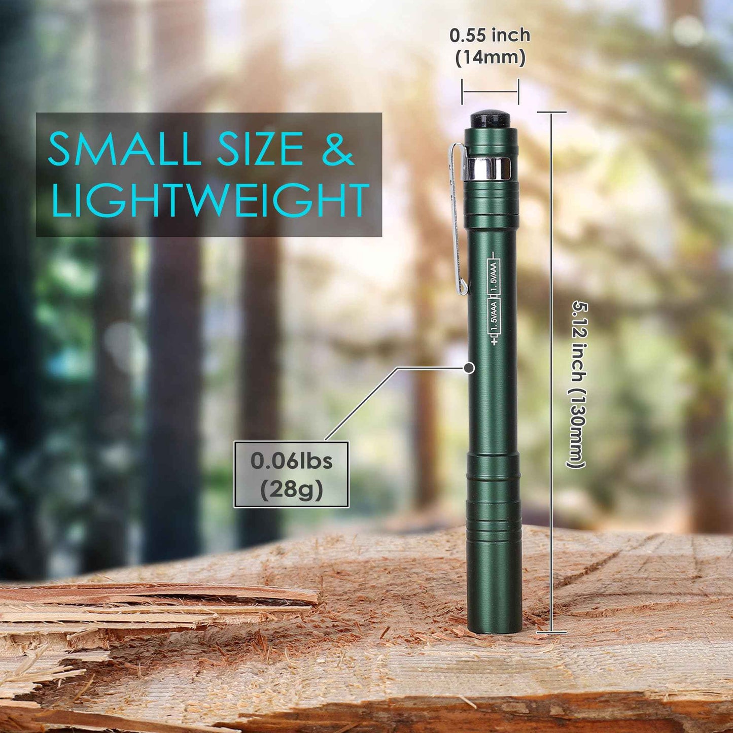 FASTPRO 12-Pack Pen Light, Aluminum LED Penlights with Batteries Included & Pre-Installed, Pocket Flashlight for Inspections, Repairs, Camping and Emergencies