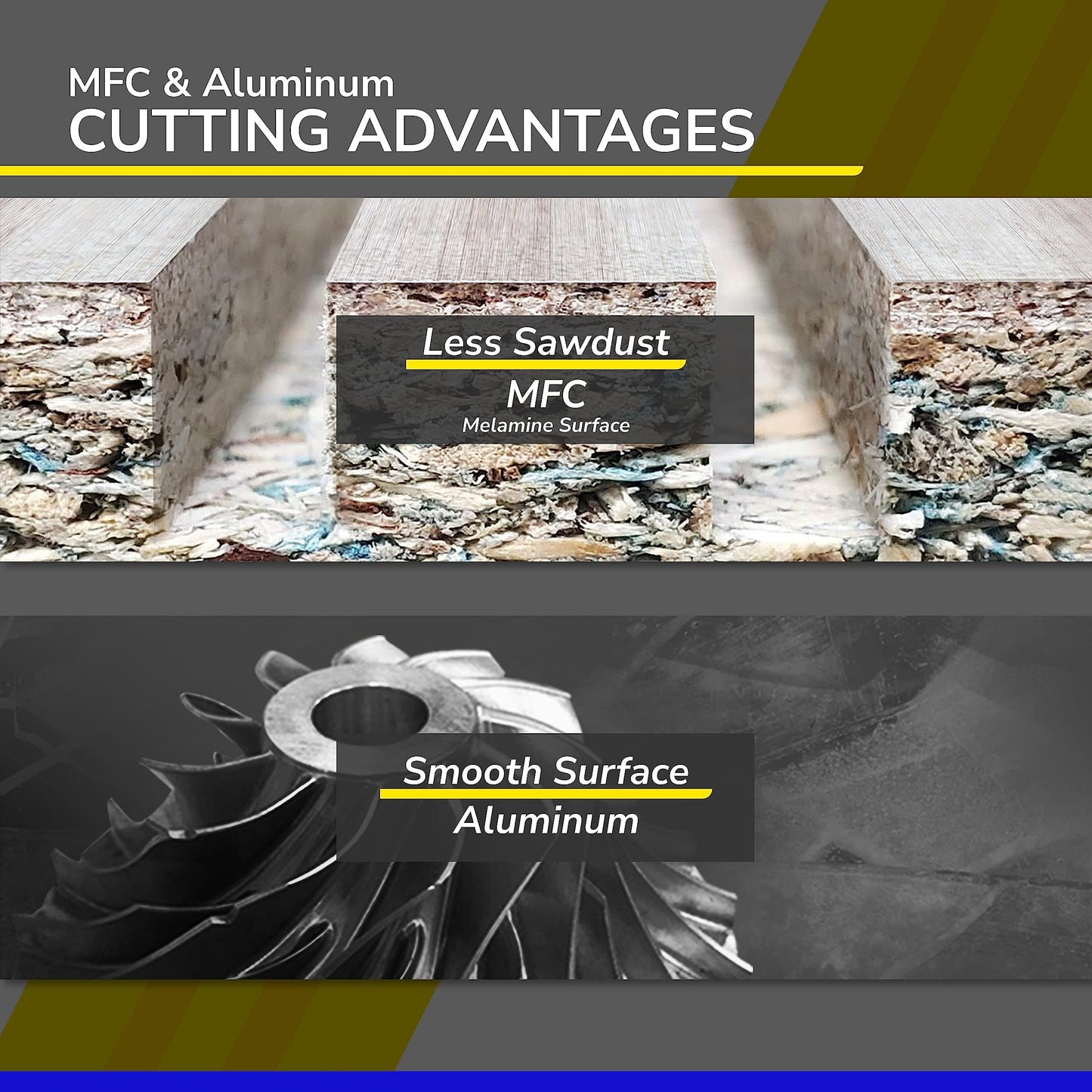 SPEED TIGER Carbide Spiral Router Bits Up Cut - ISEU1/4” Diameter, 1” Cutting Length, 2-1/2"OVL (5 Pieces, 1/4") - for Wood, Oak, MDF, Aluminum – Mill Bits Sets for DIYers & Professionals