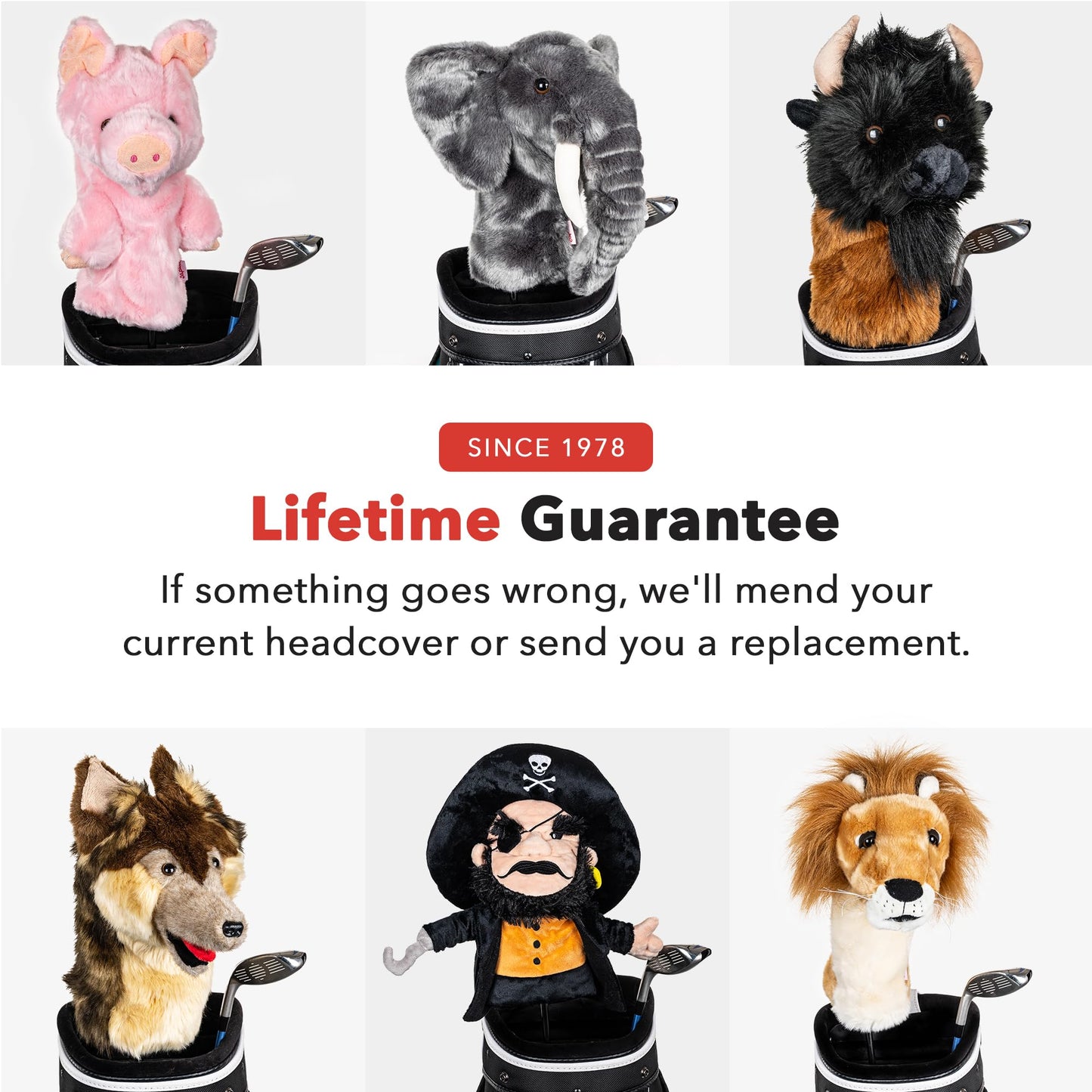 Daphne's Headcovers Lion Driver Headcover | Premium Driver Headcovers | Funny Golf Club Covers | Stylish Protection for Your Clubs | Men's Golf Gear | Driver Headcover for Men and Women